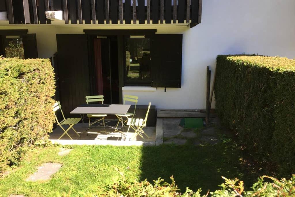 Studio Au Calme Avec Jardin Et Vue Mont-Blanc Chamonix ภายนอก รูปภาพ